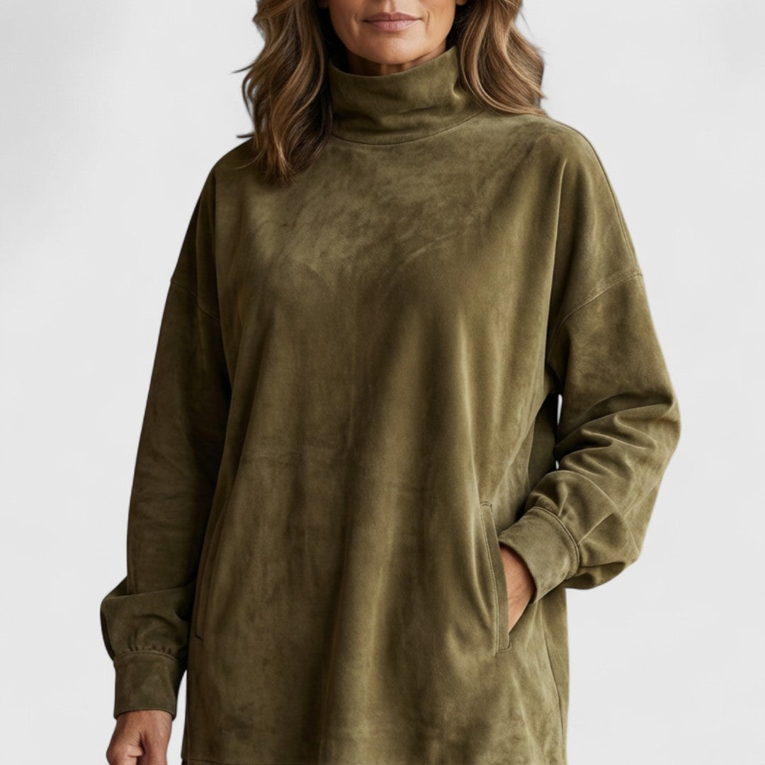 Sheri | Bekväm mockaklänning med fransar