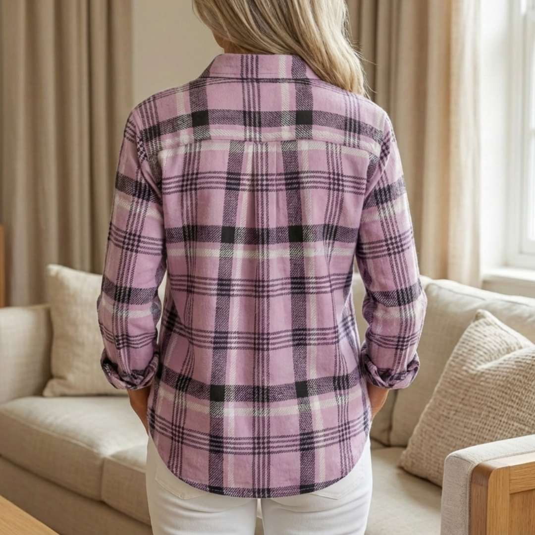 Madelyn™ | Mjukrutig skjorta med knappar