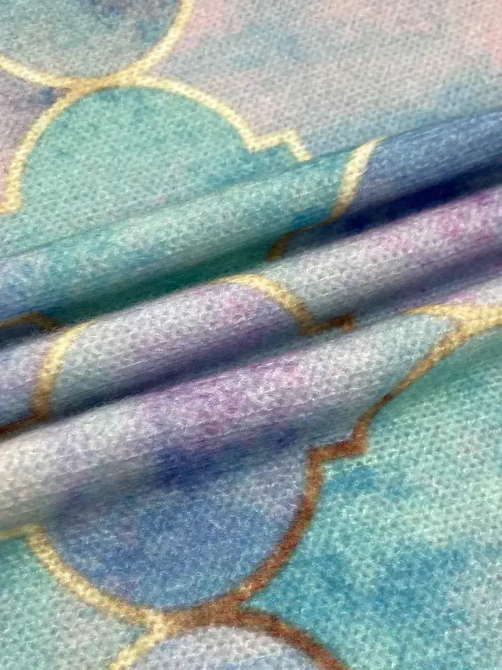 Aurora | Pehme gradiendiga kootud rullkaelusega kampsun