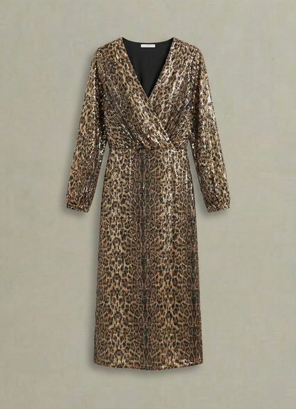 Naomi | Leopardi mustriga litritega seelik lõhikuga